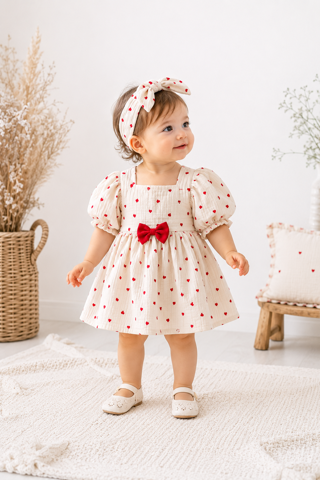Anaïs Kız Bebek Müslin Elbise