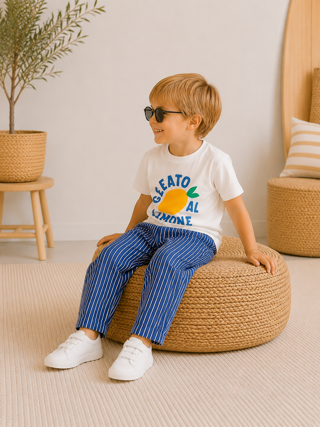 Marin Unisex Çocuk Pantolon