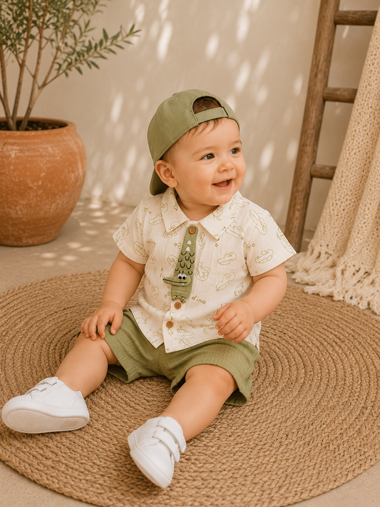 Nico Erkek Bebek Müslin Takım