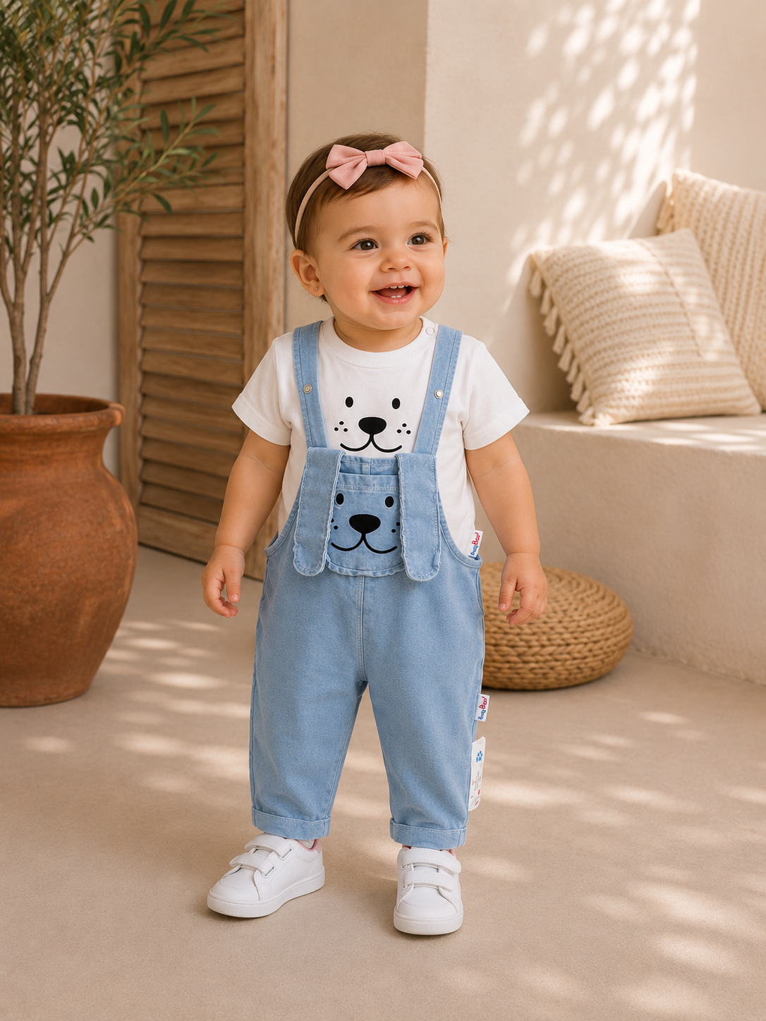 Bailey Unisex Bebek Salopet Takım