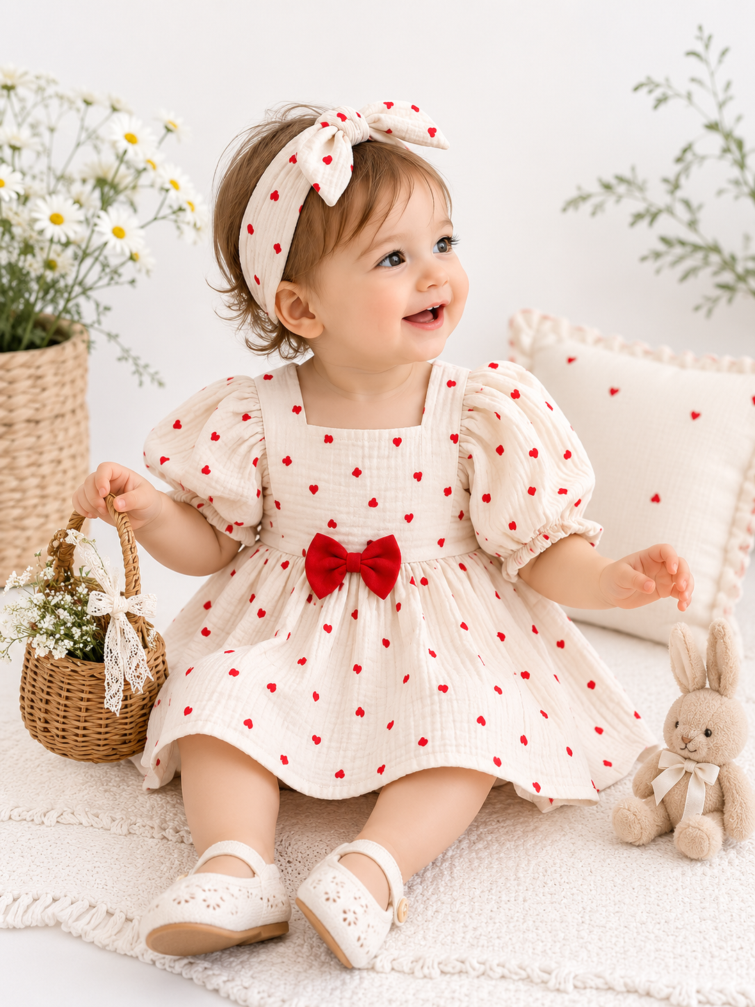 Anaïs Kız Bebek Müslin Elbise